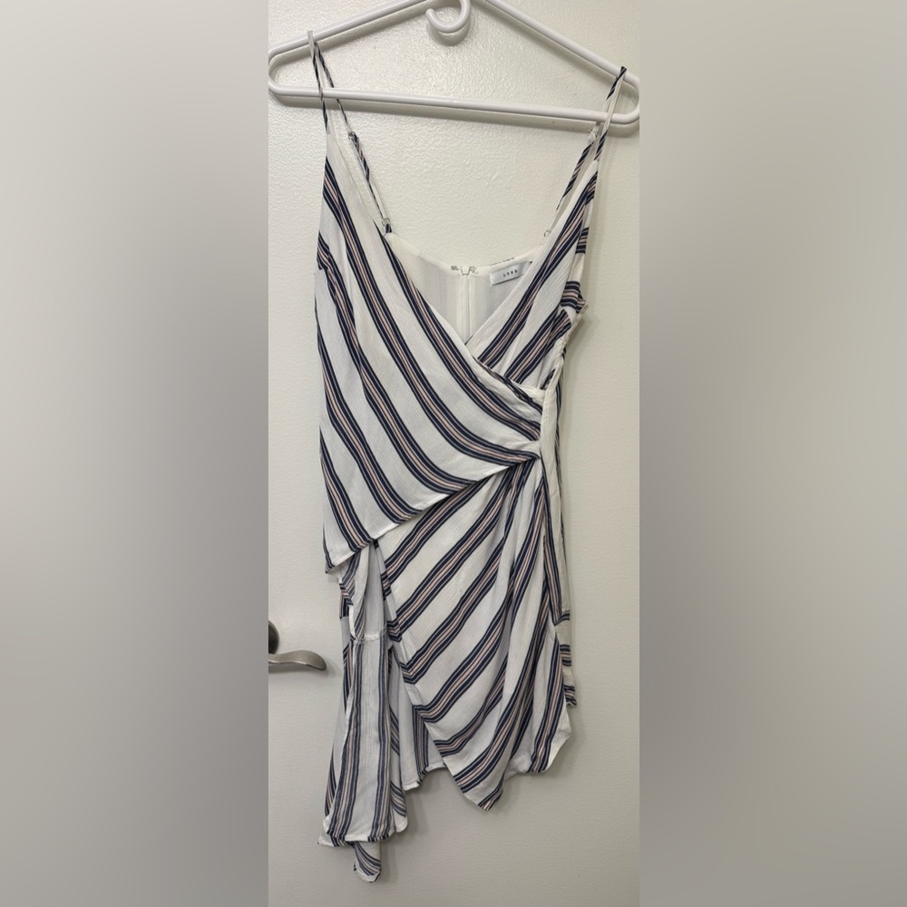 Lush Striped Wrap Dress | Women’s Casual Chic Dress - Picture 2 of 4